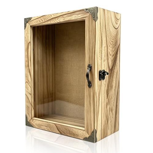 11x13 Shadow Box Frame 5" Deep Rustic Wood Display Case - color: Brown