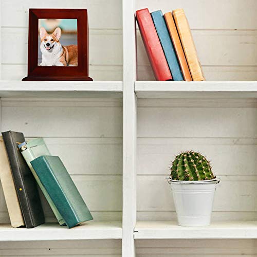 BRKURLEG Dog Urns for Ashes, Animal Wood Urn, Brown - color: Brown