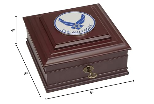 Allied Frame US Air Force Wings Medallion Desktop Box - color: Air Force Wings