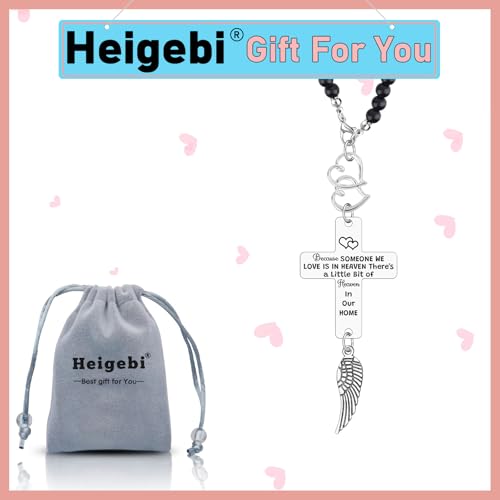 Memorial Car Charm Cross Rear View Mirror Hanging Accessories Sympathy Gift for Loss of Sister Brother Dad Mom Daughter Son Grief Bereavement Remembrance Keepsake Car Interior Decor