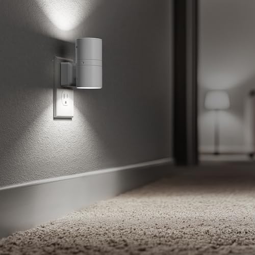 Night Lights Plug into Wall, Modern LED Night Light Plug in | Dusk to Dawn Sensor 5000K Daylight 0-100LM Adjustable Brightness Dimmable NightLight 2 Pack Hallway Bedroom Stairway - color: White-5000K, size: 2 Pack