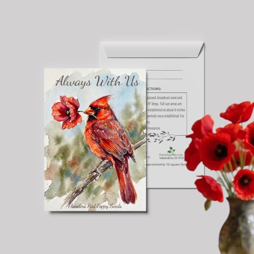 Outsidepride Funeral or Memorial Seed Packet Favors - 25 Packets - size: Option 2, style: Memorial