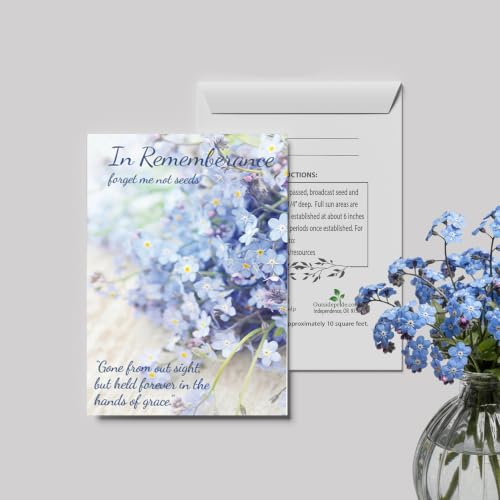 Outsidepride Funeral or Memorial Seed Packet Favors - 25 Packets - size: Option 1, style: Memorial