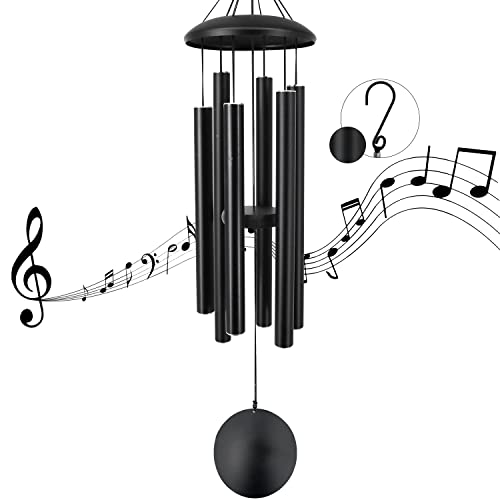 ASTARIN 36in Memorial Wind Chimes Black - size: 36" Black