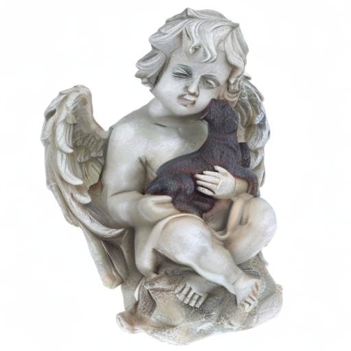 Topadorn Angel Wings Dog Memorial Statue