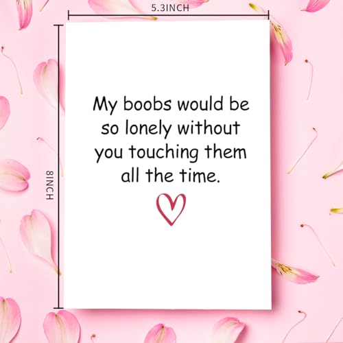 Funny Valentine's Day Card Husband, Dirty Anniversary Card Valentine Gift Love Birthday Valentine's Day Cards For Husband Boyfriend, Sexy Birthday Card Gift for Him, Adult Valentines Day Card Men - color: #2