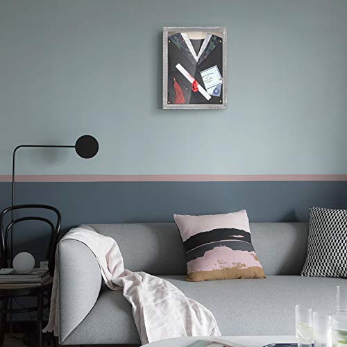 Love-KANKEI Deep Shadow Box 11x14,Solid Wood Frame,Memory Box,Rustic Grey - color: Grey, size: 11 x 14
