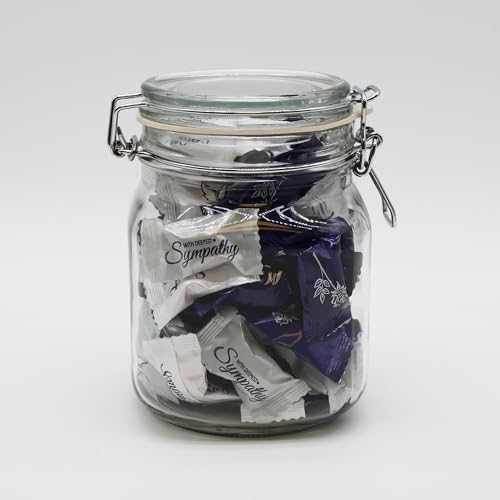 Naturejam Funeral Themed Peppermints 100 Count - Individually Wrapped Sympathy Mints with Comforting Messages for Memorial Services and Remembrance Events