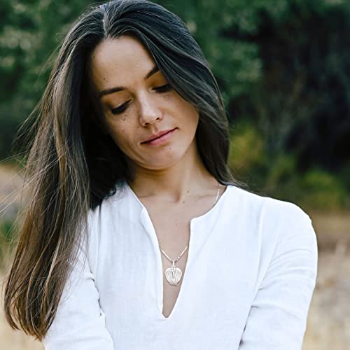 Eusense Cremation Jewelry for Ashes Urn Necklace to Put Ashes In 925 Sterling Silver Memorial Pendant Heart Urn Necklaces for Ashes Necklace for Women Men - style: C-Wings Urn Necklace