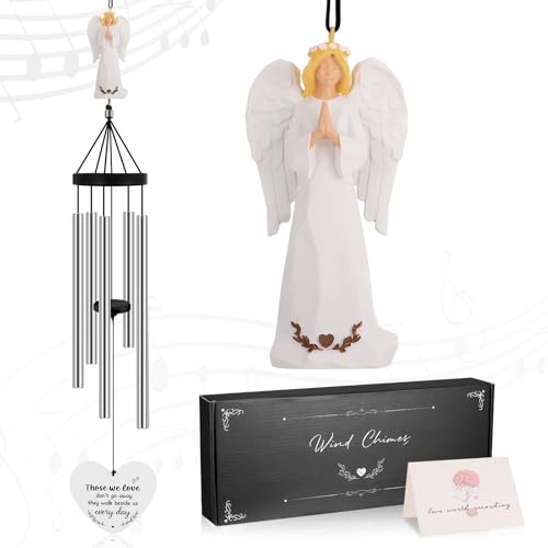 Angel Wind Chimes Memorial Sympathy Gift for Loss of Loved One