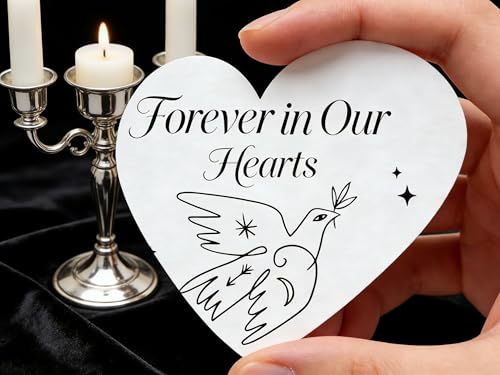 50 Pcs Plantable Seed Paper Hearts, 2.5"x2" Wildflower Seed Paper for Funeral Favors, Memorials & Eco-Friendly Gifts, Biodegradable Plantable Gifts Cards, Sympathy Guest Favors, After-Event Keepsakes