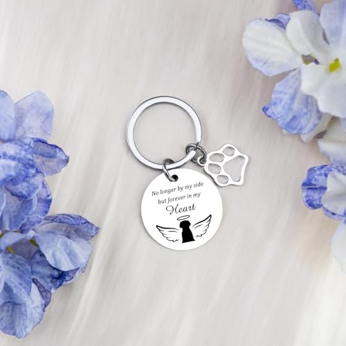 Rainbow Bridge Dog Memorial Gift Remembrance Dog Passing Away Keychains | Pet Memorial Gifts for Dogs Memorials Gift for Family Friend Loss of Pets Lover Anniversary Sympathy Keepsake Keyring