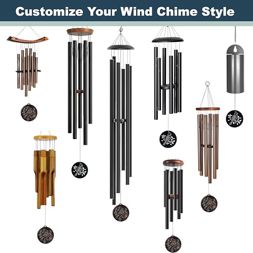 Wind Chime Sail Replacement, Wind Chime Clapper Replacement, Wind Chime Repair Kit with 2 Wind Catchers, Resin & Metal Sail, Universal Wind Chimes Parts for Outdoor Wind Chimes (Cardinal, 4.3") - color: Cardinal