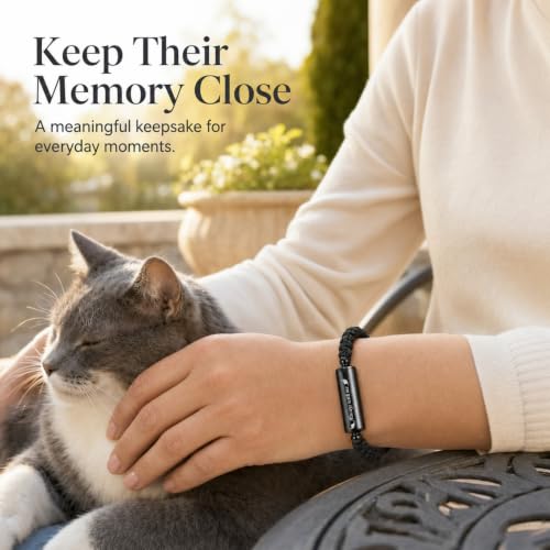 Pet Memorial Bracelet for Ashes | Stainless Steel Cremation