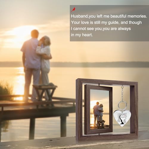 Memorial Gifts for Loss of Husband Picture Frame,Loss of Husband Sympathy Gift,Picture Frame In Memory of Loss a Loved One,Condolence Gifts Fits 4x6 In Photo - color: Husband