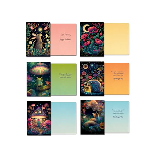 Leanin' Tree Night Garden 20 All Occasion Cards Assortment Box