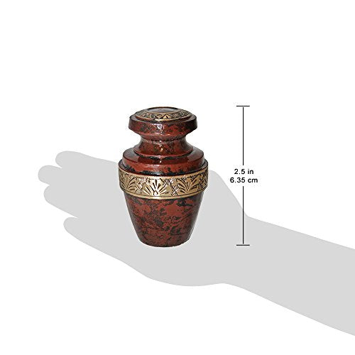 Hephaestus Keepsake Urn for Ashes - Small Size - NOT Intended for Full Cremation Ash Quantity