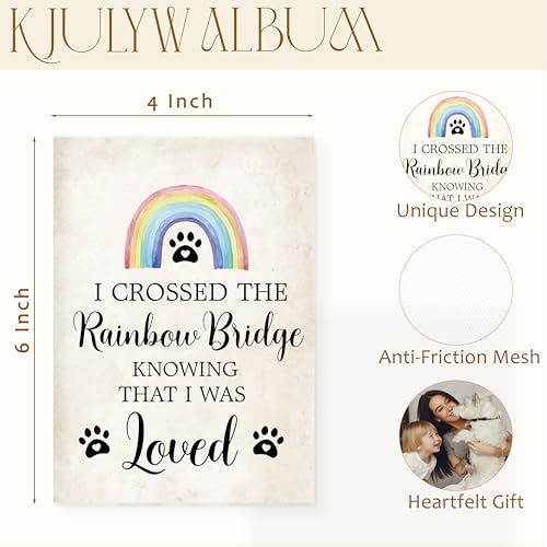Pet Memorial Photo Albums 4x6 Pictures, Dogs Memorial Gifts for Loss of Dog, Pet Remembrance Gift, Sympathy Gift Small Memory Photo Album Book Keepsake for Dog Loss