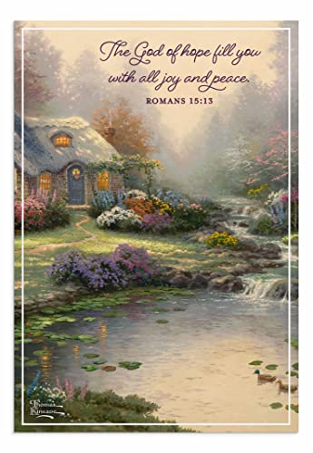 DaySpring - Blank Thomas Kinkade Greeting Cards - 4 Design Assortment with Scripture - King James Version - 12 Boxed Cards & Envelopes (U1205)