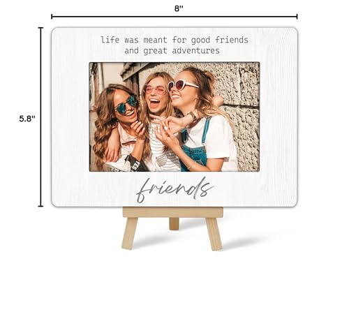 Best Friend Picture Frame, Friends Frame, Life Was Meant For Good Friends, Birthday Graduation Gifts Ideas, Photo Frames For Home Tabletop Decor A(02 - size: Life Was Meant For Good Friends