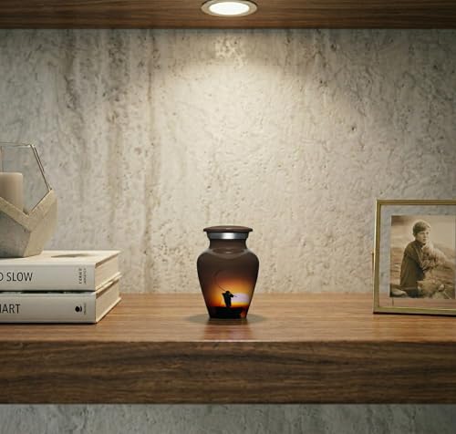 Fisherman Cremation Urns for Men and Women Human Ashes - Keepsake Urn - size: Keepsake