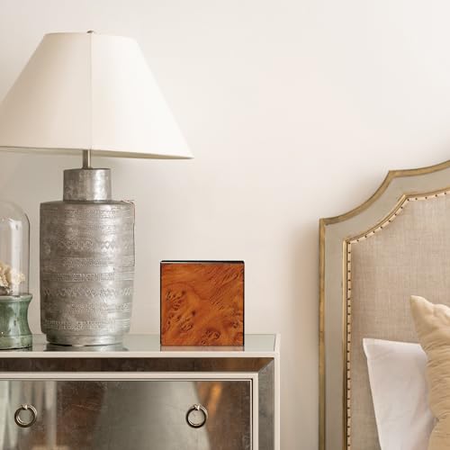 LifeSong Small Wooden Cremation Urn: Cherished Keepsake for Loved Ones - Elegant Memorial Gift & Keepsake Box (Dark Brown) - color: Dark Brown Non Personalized