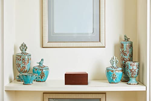 PCS Cremation Urns for Ashes, Pet Memorial Funeral Urns Box,Wooden Decorative Urn for Dog Cat,Cremation Keepsake Burial Ash Box - M (7.5 x 5 x 3.75'') - size: M(46-90lbs)