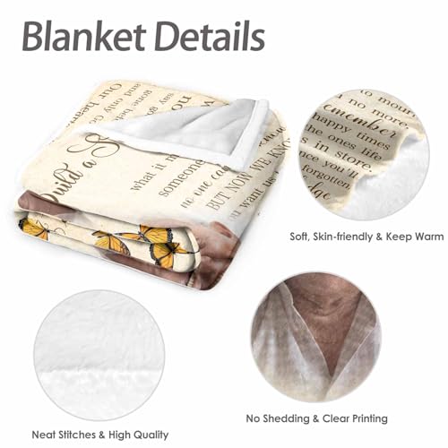Custom Memorial Blanket with Picture Personalized Sympathy Remembrance Condolences Bereavement Gifts Sympathy Gifts for Loss of Loved One Mother Dad Grandma Grandpa Sister Daughter Friend - color: Design6