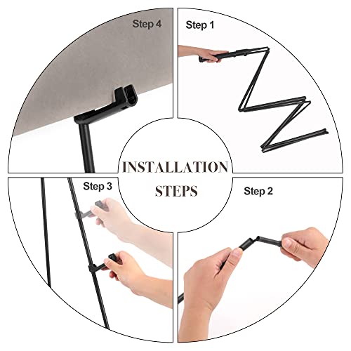 Easel Stand for Wedding Sign & Poster 63'' Easels for Display Portable Art Easel for Floor Adjustable Metal Easel Black 3 Pack - style: Black 3 Pack