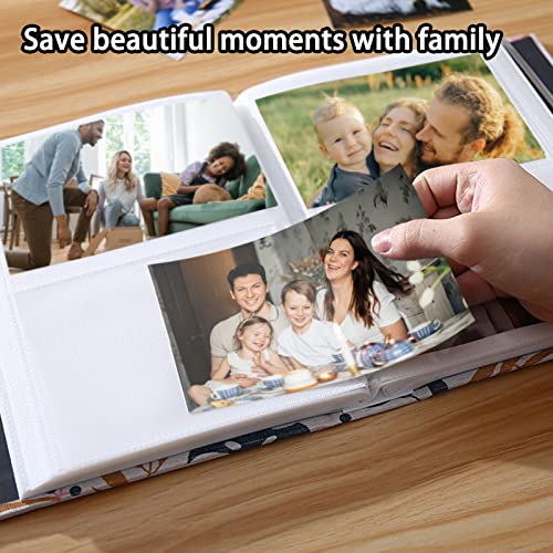 Photo Album 4x6 200 Photos Linen Cover Picture Photo Book for Family Wedding Anniversary Baby Vacation (200 Photos (4x6), Plantain Leaves) - color: Plantain Leaves, size: 200 Photos (4x6)