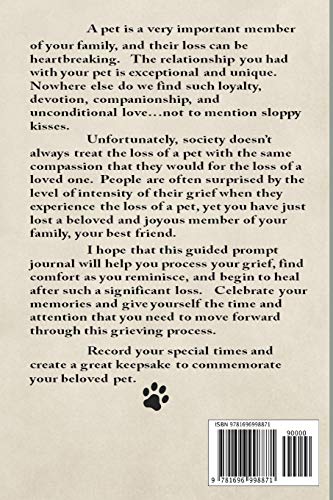 Pet Grief Journal Westie: Guided Prompt Keepsake Workbook