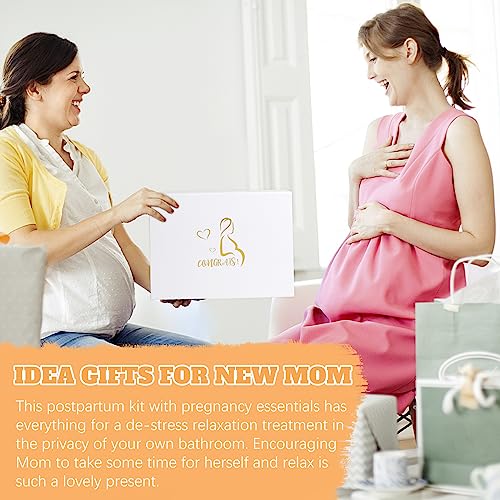 New Mom Gifts, 11PCS New Mom Care Package After Baby, Baby Shower Gifts for Mommy To Be, Gift For Expecting Mother, Pregnancy Gift Basket Essentials, First Time Mothers Day Birthday Gift for Women - color: D. Bunny White