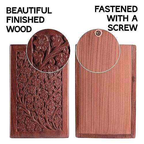 Wooden Urn - HandcraftedRosewood Cremation urns - Beautiful urns for Human Ashes Adult Male and Female- Casket and Decorative Urns Wooden Box (XX-Large) - size: Large-1