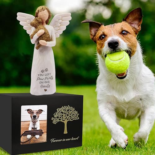 BORLESTA Memorial Gifts Angel - Sympathy Gifts for Loss of Loved One, Dog Memorial Gifts for Loss of Dog, Dog Passing Away Gifts - Dog Angel Figurines