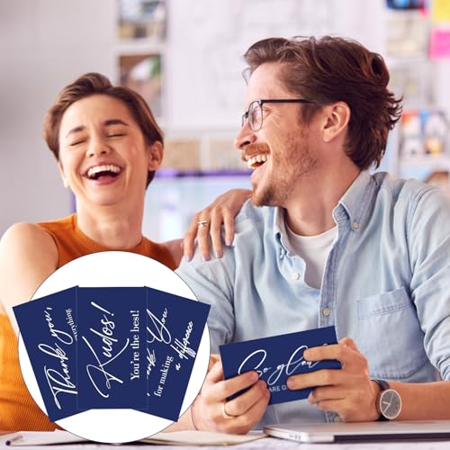 Yeaqee 240 Pcs Employee Appreciation Cards Motivational Notes, Navy Blue - style: Navy Blue
