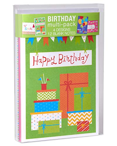 American Greetings Birthday Cards Assortment, Fun (12-Count)