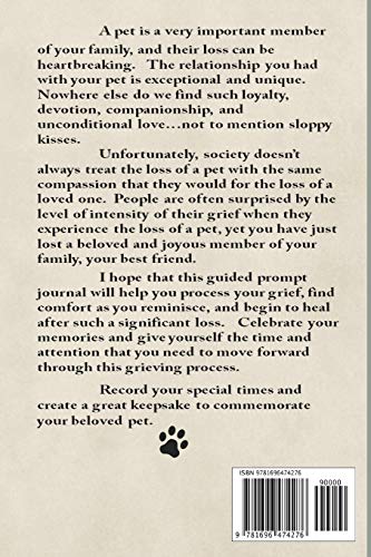 Pet Grief Journal English Bulldog: Guided Prompt Keepsake Workbook