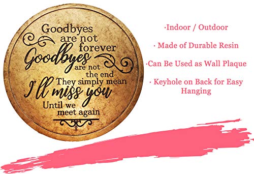Spoontiques - Garden Décor - Goodbyes Stepping Stone - Decorative Stone for Garden - style: Goodbyes