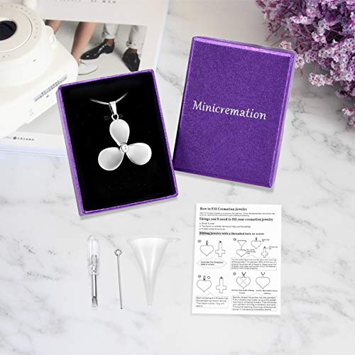 Flower Cremation Ashes Jewelry Cremation Necklace Memorial Locket for Ashes Keepsake Urn Pendants for Women/Men - color: Silver 1
