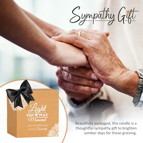 Pavilion Gift Company - 'In Memory, Light Remains' 19176 - White Ceramic Candle with Soy Wax in a Delicate Jasmine Scent, Thoughtful Sympathy, Remembrance, and Condolence Gift - 8 Ounces - style: In Memory, Light Remains