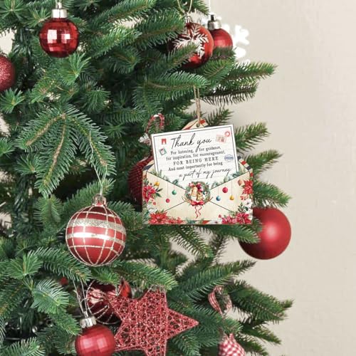 Thank You Gifts - Envelope Ornament Keepsake Sign, Christmas Decorations, Appreciation Gift for Women, Men, Friends, Sisters, Coworkers, Teachers, Boss Colleague - Best Boss Gifts for Women - style: Thank You Letter