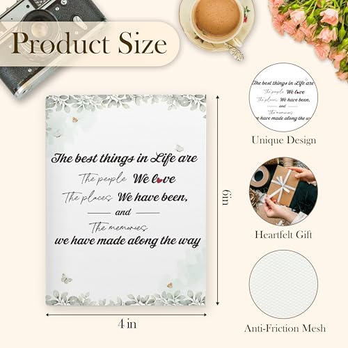 Family Photo Album 4x6, Gifts for Mom Dad Grandparent, the Best Things in Life Are the People We Love 18 Pockets Small Picture Memory Photo Album for Family Anniversary Travel Vacation - color: Best Things