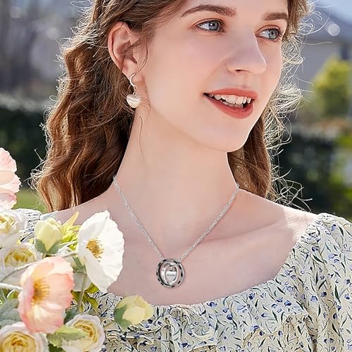 Dletay Urn Necklace for Ashes Stainless Steel Cremation Jewelry Memorial Ash Necklace for Men Women Urn Pendant Ashes Holder - color: Black-Brother