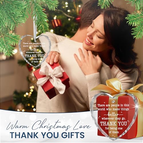TEEZWONDER Thank You Gifts for Women Men - Glass Christmas Ornaments 2026 - color: There Are People