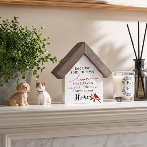 MBL Sympathy Memorial Bereavement Gifts - Wood Cardinal Grief Grieving Decor Gifts for Loss of Loved One Mom Dad Father Mother Women Men for Home Living Room Bedroom Shelf Centerpieces Remembrance