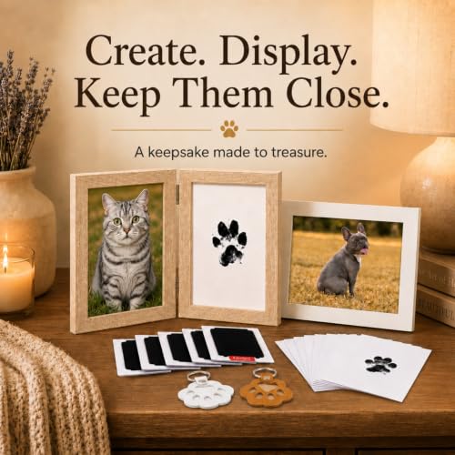 Inkless Paw Print Kit for Dogs & Cats, Pet Keepsake Gift Set