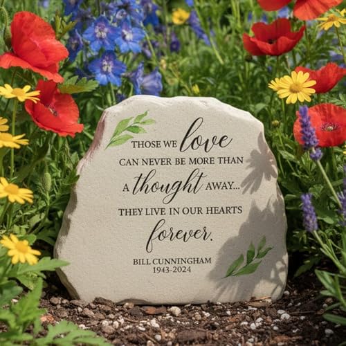 Greenery Memorial Personalized Garden Stone
