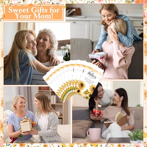 AmazingSpark 50 Pcs Mother's Day Seed Packets Self-Adhesive Flower Seed Envelopes Party Favors & Church Gifts for Mom DIY Empty Floral Mini Organizers, No Seeds (Sunflower) - style: Sunflower