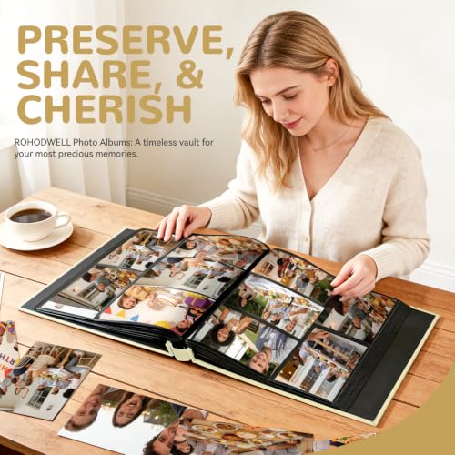 Photo Album 4x6 600 Pockets Photos, Large Capacity Leather Cover Photo Book | Slip-In Horizontal & Vertical Pockets Acid-Free Waterproof Picture Albums Great for Family Baby Wedding Holiday & Anniversary - color: Ivory