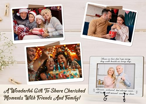 Memorial Photo Frame - Bereavement Wooden Tabletop Photo Frame With Stand - Sympathy Gifts - In Loving Memory
